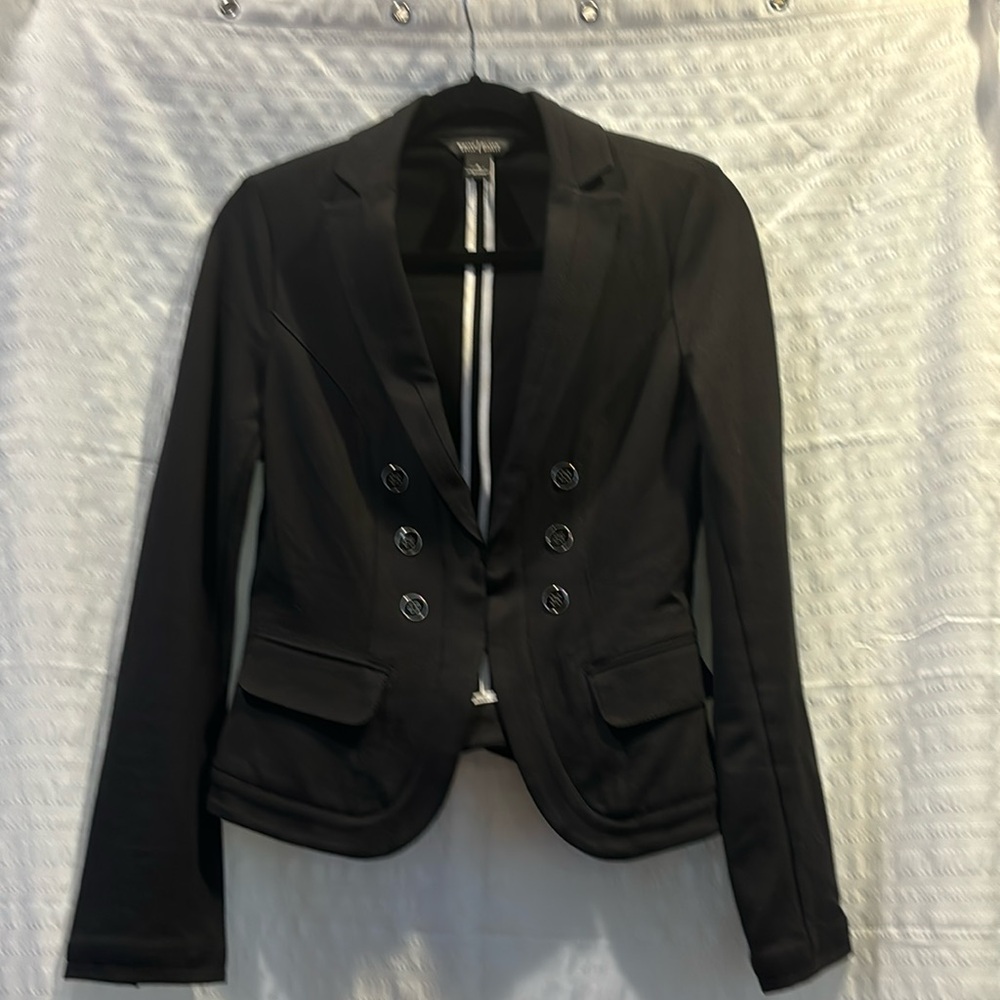 White House Black Market black polyester blazer